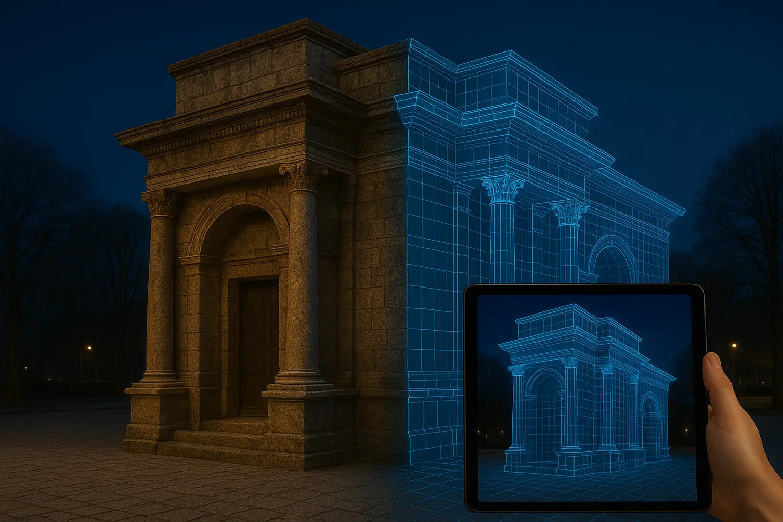 HistoDot team working on historical building documentation