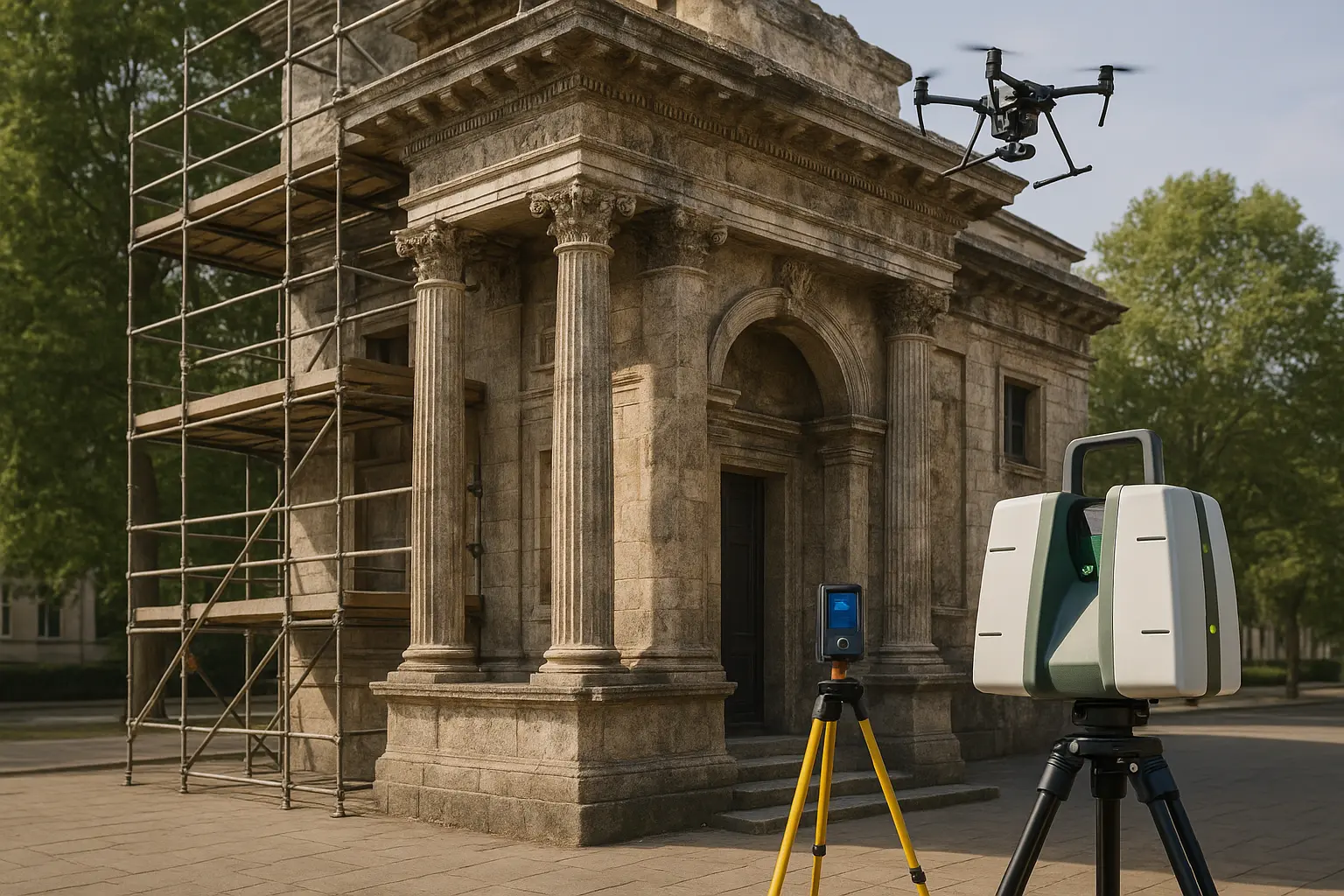 3D point cloud visualization of a historical cathedral